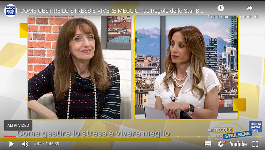 Come gestire lo stress e vivere meglio- Rita Erica Fioravanzo - Milano Pavia TV